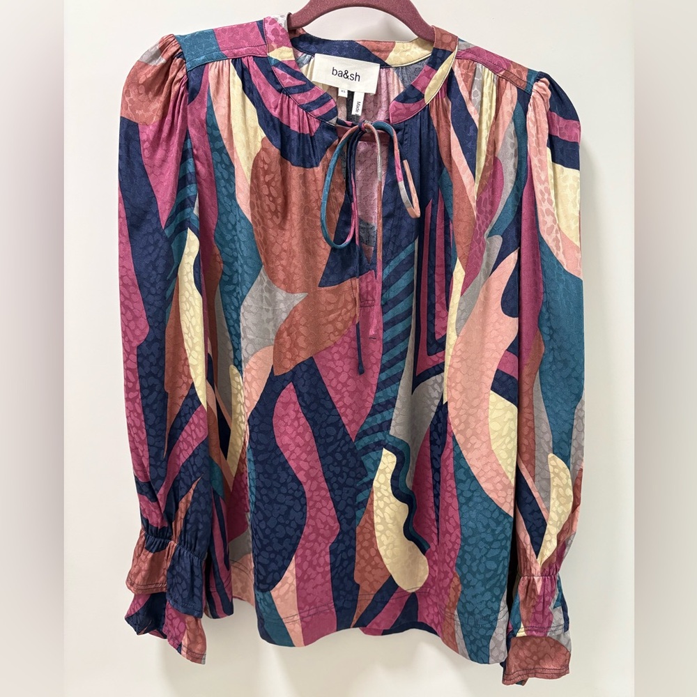 BA&SH Wim Top Long Preppy Blouse Size 2 NWT - Picture 4 of 13